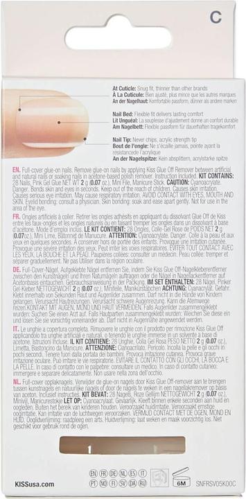 Image du produit KISS Salon Acryl Nude (Ongles artificiels, Nude)