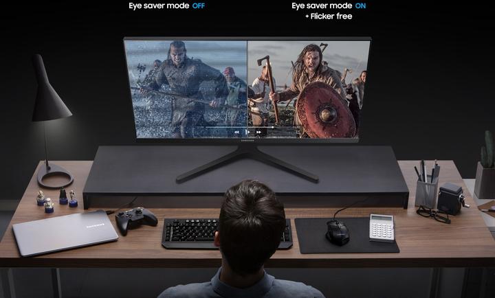 Actual product image Samsung LS24R356FZUXEN (1920 x 1080 pixels, 24")