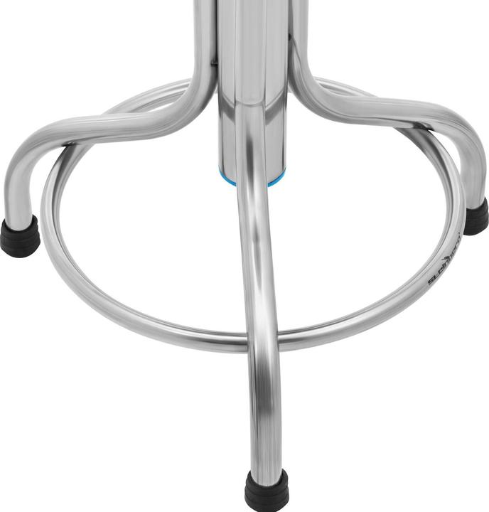 Produktbild Steinberg Drehhocker Praxishocker Laborhocker höhenverstellbar Edelstahl 45 - 60 cm 150 kg