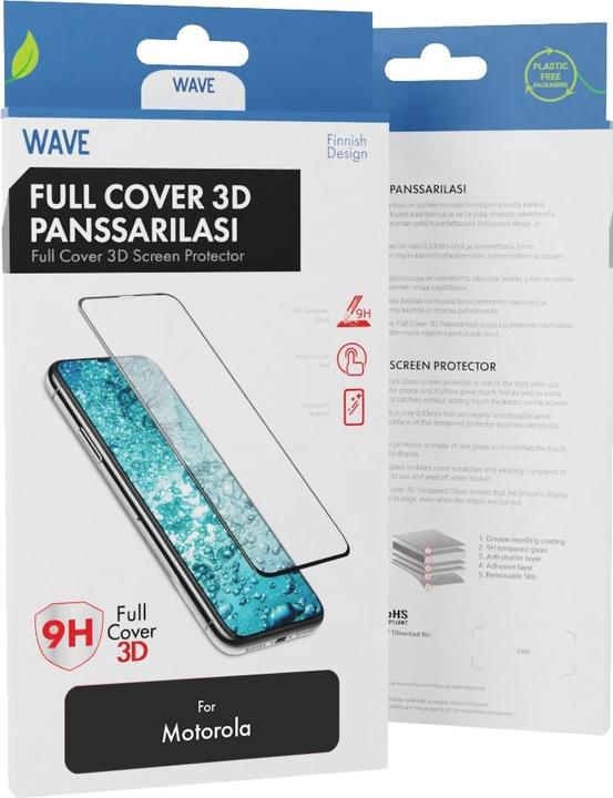 Immagine prodotto Wave Cover completa 3D -panssarilasi, Motorola Edge 40 Neo, musta kehys (1 Pezzo/i, Motorola Edge 40 Neo)