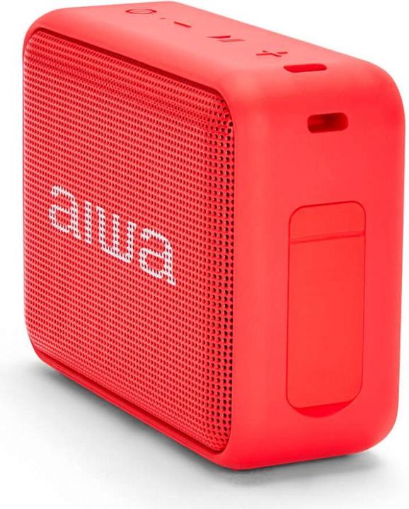 Actual product image Aiwa BS-200RD Portable Speaker Mono Portable Speaker Red 6W (12 h, Rechargeable battery operated)