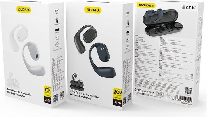 Produktbild Dudao U17H Bluetooth-Funkkopfhörer – Weiss (50 h, Kabelgebunden)