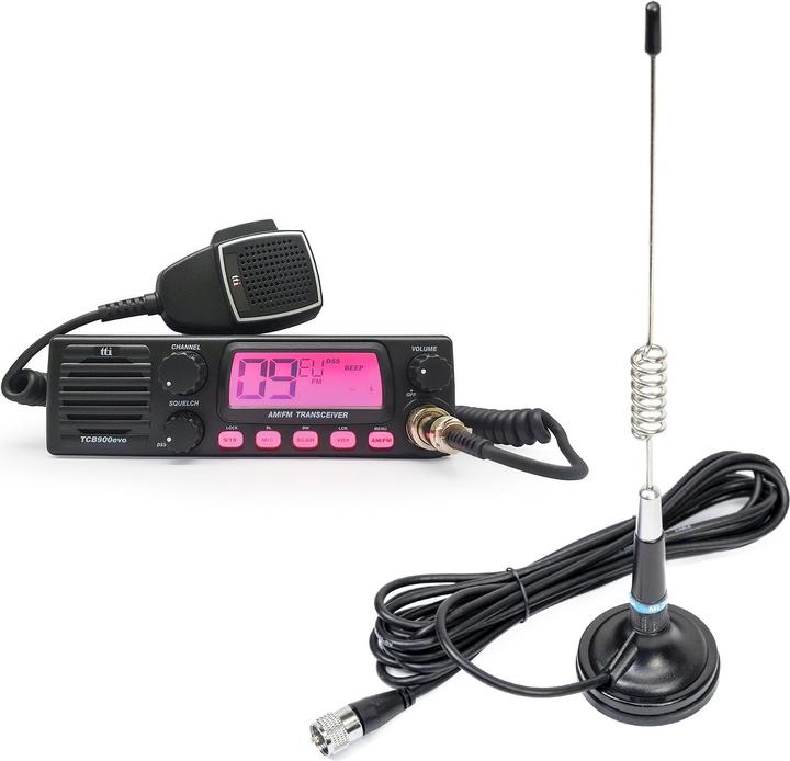 Image du produit PNI Kit radio CB TTi TCB-900 EVO + antenne CB ML29, longueur 34 cm