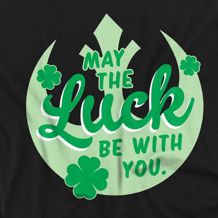 Immagine prodotto Star Wars Luck Rebel Maglietta Giorno di San Patrizio Cartello Adulto Unisex (L)