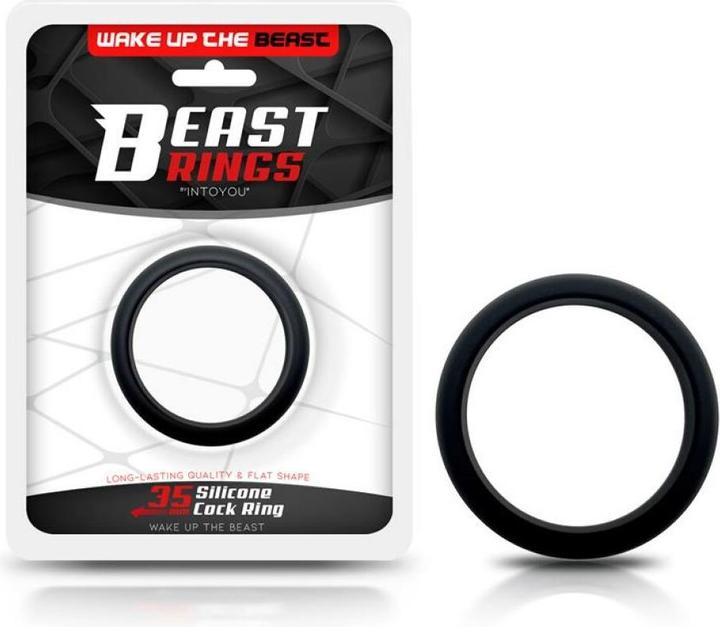 Produktbild Beast Rings Cock Ring Vollsilikon 3,5 cm Schwarz (3.50 cm)