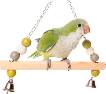 Actual product image Zolux Swing with wooden bar and little bell on a metal chain