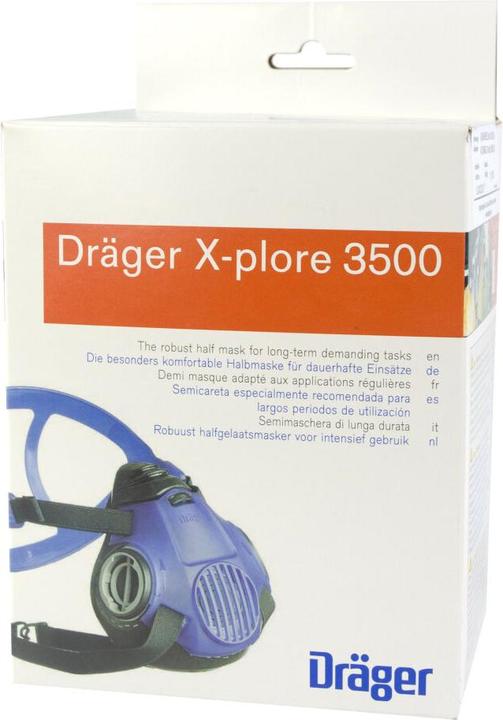 Produktbild Dräger X-plore 3500 M Atemschutz Maske Halbmaske für Bajonettfilter Grösse M - ohne Filter (Keine offizielle Schutzklasse, 1 x)