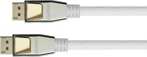 Image du produit Python Câble de connexion DisplayPort 1.2, 4K / UHD @60Hz, connecteur entièrement métallique, contacts (10 m, DisplayPort)