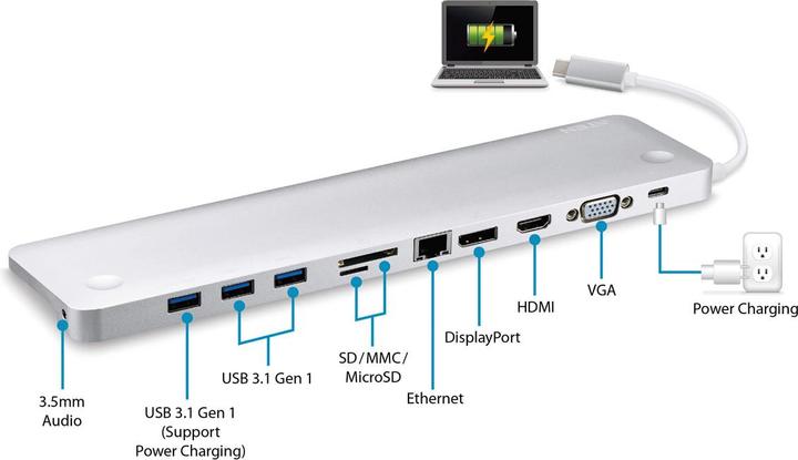 Immagine prodotto Aten UH3234 (USB-C, 3 Porti)