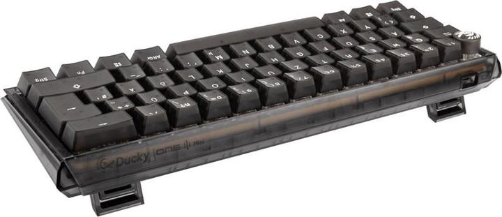 Actual product image Ducky One 3 Aura Black Mini Gaming Keyboard, RGB LED - MX-Speed-Silver (DE, Cable)