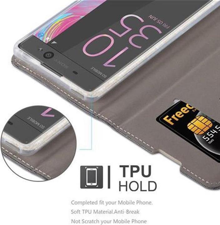 Actual product image Cadorabo Book Jeans Optics Cover (Sony Xperia XA)