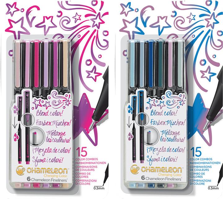 Immagine prodotto Chameleon Set Fineliner (Blu Reale, 6 x)