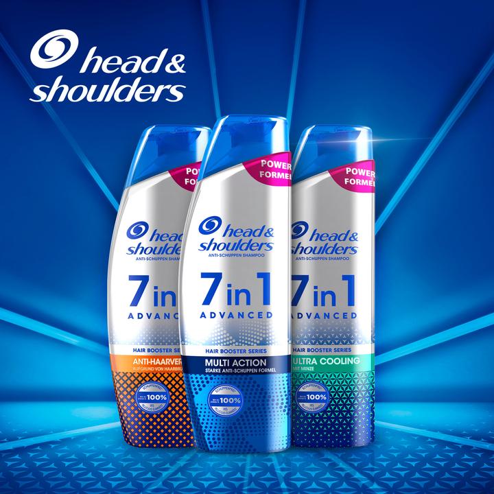 Actual product image Head & Shoulders 7in1 Anti-Dandruff Shampoo Multiaction (250 ml, Liquid shampoo)