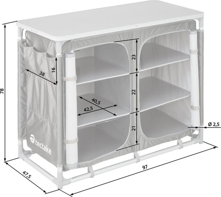Produktbild tectake Campingküche