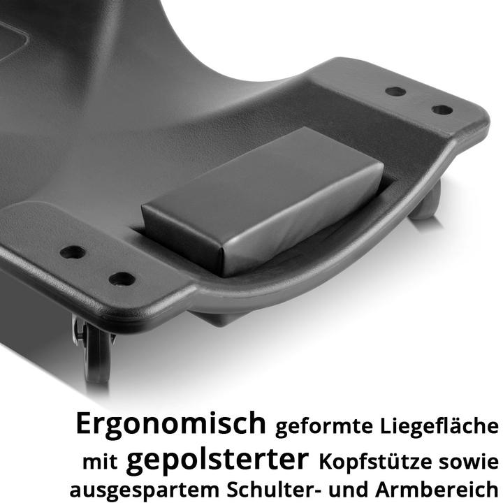 Produktbild Stahlwerk Kfz-Rollbrett XXL RC-40 ST mit 500kg Tragfähigkeit 6 bewegliche Rollen (500 kg)