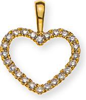 Actual product image Natsumi Schmuck Pendant heart diamond gold 18K/750 (750/18 K Yellow gold)