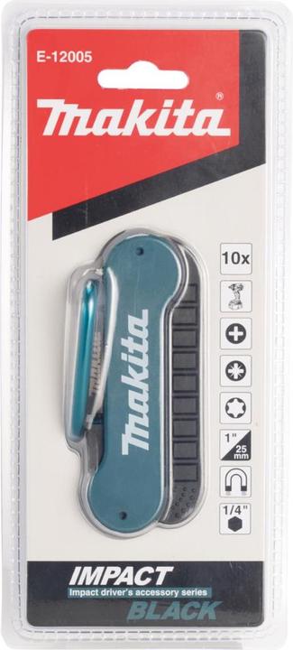 Produktbild Makita Impact Black Bit-Set (PH3, PZ2, PZ1, T15, T20, PH1, T30, PH2, PZ3, Bithalter magnetisch 60 mm)
