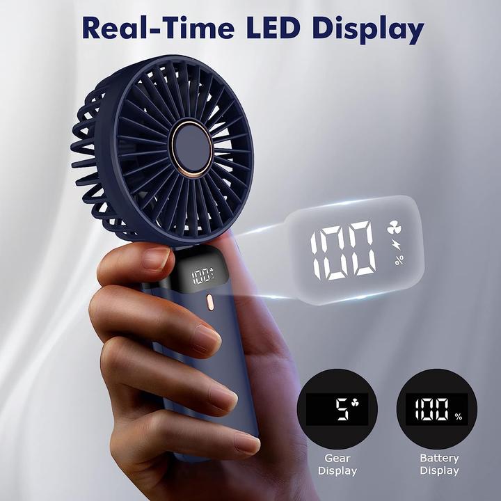 Actual product image Lumina Swiss Mini Strong-Wind Hand Fan