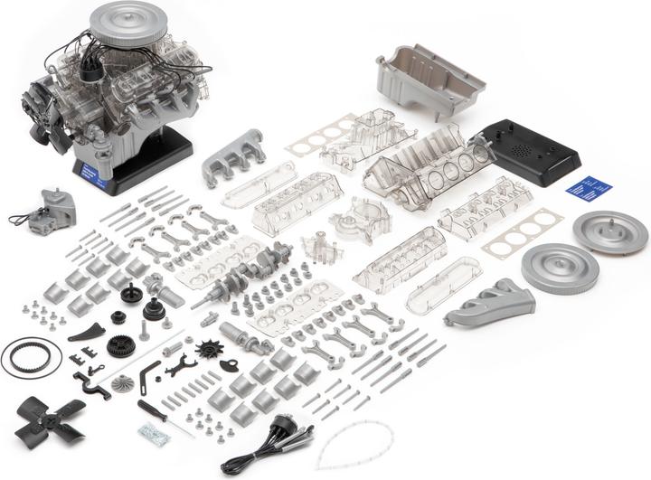 Actual product image Franzis Ford Mustang V8 engine