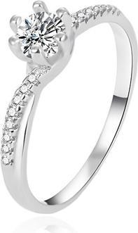 Image du produit Agato Engagement Silver Ring With Zircon Agt-R15w (52)