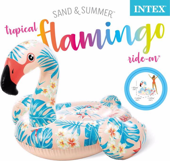 Intex Tropical Flamingo Ride-On