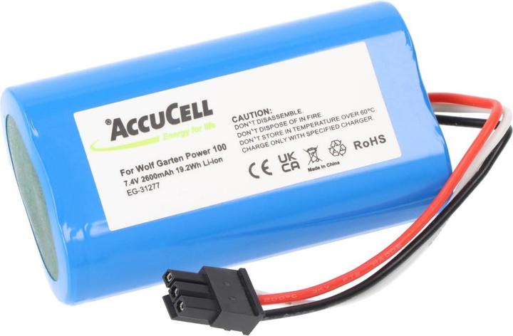 Actual product image AccuCell Battery Wolf Garden Power 100 (7.4 V)