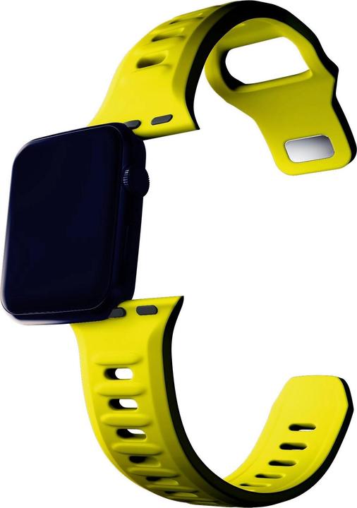 Produktbild 3MK Silicone Watch Strap żółty/yellow dla Apple Watch 42/44/45/49mm (Edelstahl, Silicone)