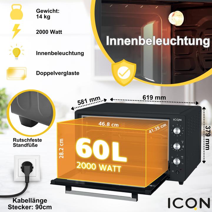 Produktbild Icqn Minibackofen
