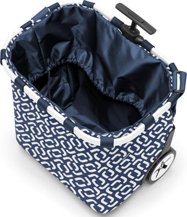 Image du produit reisenthel Chariot à provisions Carrycruiser Signature bleu marine/blanc
