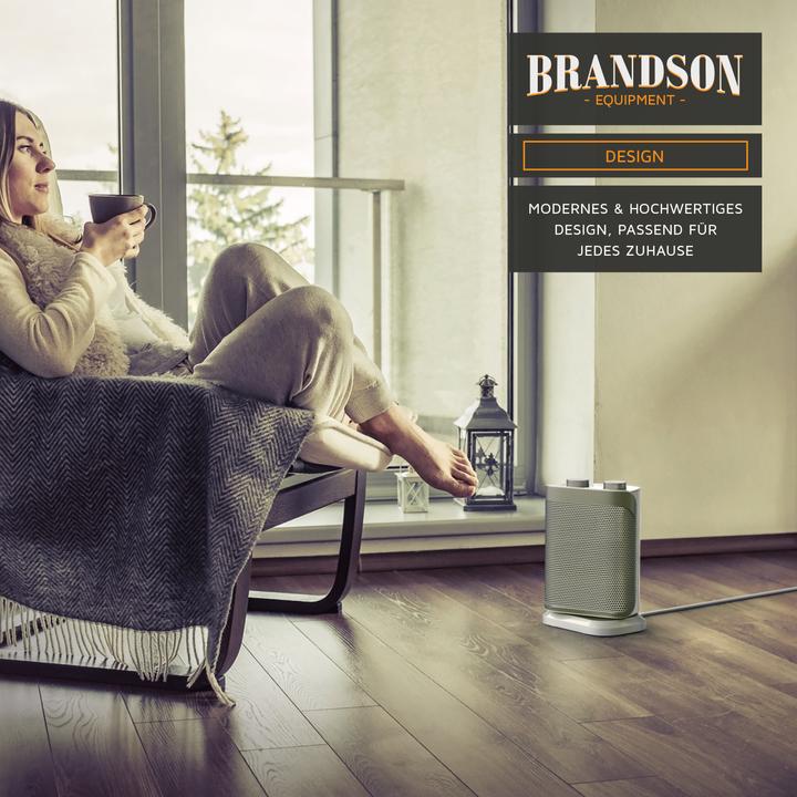 Image du produit Brandson Ventilateur chauffant avec élément chauffant en céramique 1500 W (1500 W)