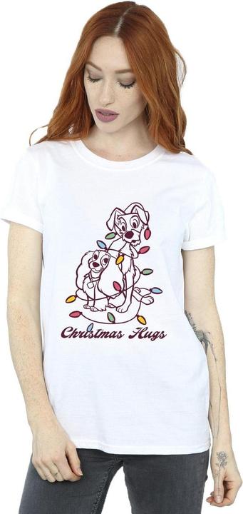 Disney Lady And The Trump Christmas Hugs TShirt (XXL)