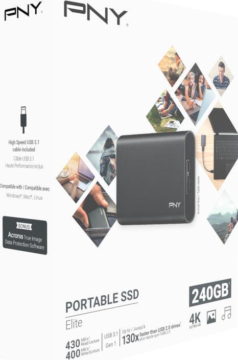 Actual product image PNY Elite (240 GB)