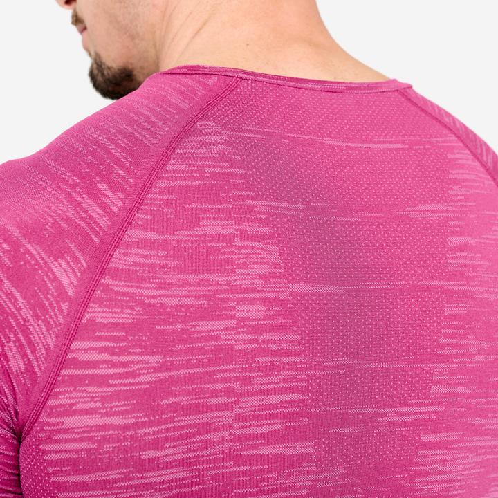 Image du produit Domyos Kompressionsshirt Herren atmungsaktiv Rundhals - lila (M)