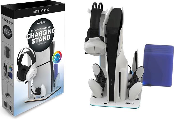 Immagine prodotto Maxx Tech PS5 DLX LED Mult-Functional Stand for all PS5 consoles (PS5)