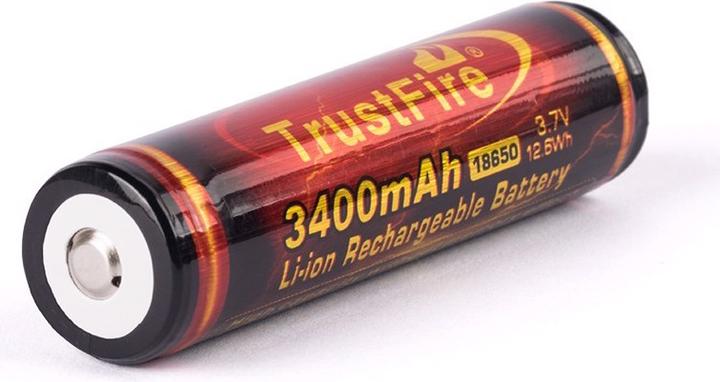 Image du produit Trustfire Accu 18650 3400mAh, PCB protégé (Flame) (1 pcs, 18650, 3400 mAh)