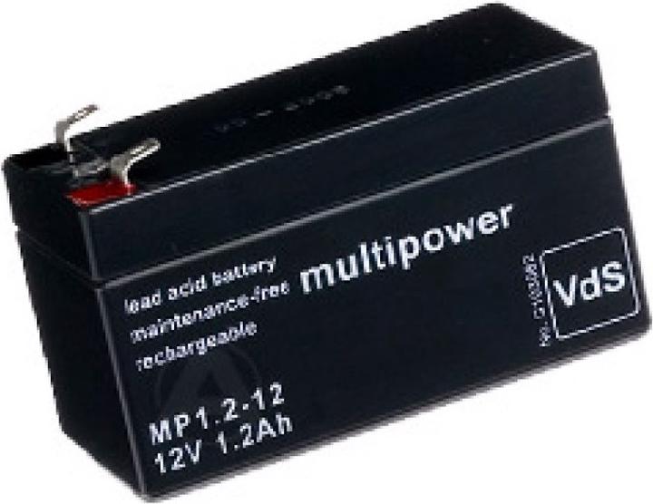 Image du produit Multipower Batterie MP1.2-12 Batterie au plomb avec contacts Faston 4,8 mm (12 V, 1.20 Ah)