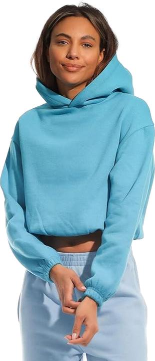 Actual product image Light and Shade Womens/Ladies Cropped Hoodie (L)