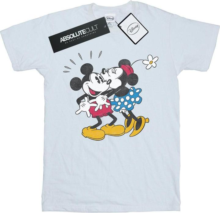 Immagine prodotto Disney Mickey Mouse Mickey And Minnie Kiss Maglietta Ampia Donna (XXL)