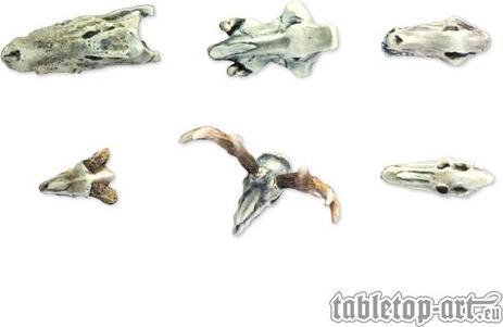 Image du produit Tabletop-Art Accessoires Animals Skulls Set 6 pièces (Matières plastiques)