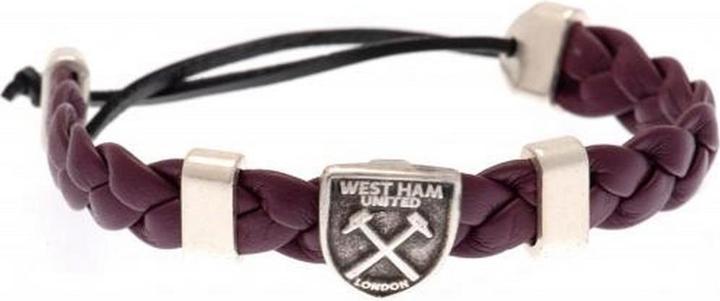 West Ham United FC Armband Metall PU (16 cm, 100% synthetisches Material)