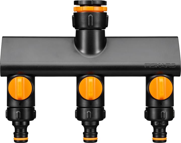 Produktbild Fiskars Rozdzielacz Potrójny Comfort On/Off (3 Wege Verteiler, 33.30 mm)