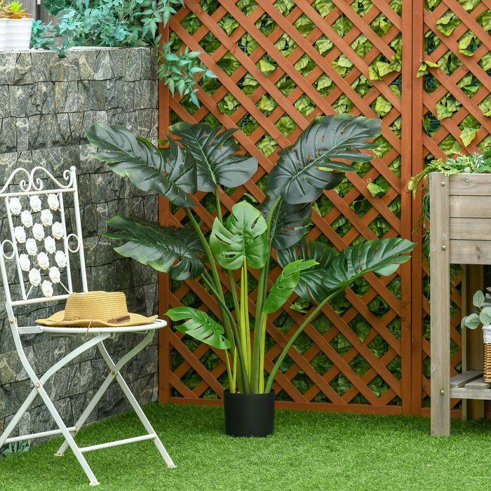 Image du produit Swisshandel24 Plante d'intérieur Plante de bureau artificielle Plante décorative Pot en plastique de 110 cm pour (110 cm)