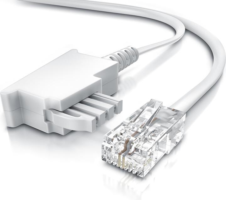 Image du produit CSL Câble internet, câble routeur, câble téléphonique, fiche TAE-F vers fiche RJ45, routeur vers prise