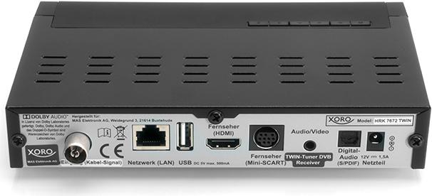 Produktbild Xoro HRK 7672 Twin (2x DVB-C/T)