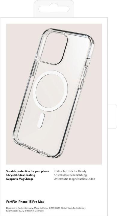Actual product image Black Rock Mag Clear Case (Apple iPhone 15 Pro Max)