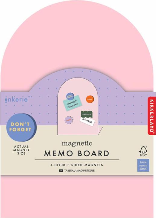 Image du produit Kikkerland Memo Board Rose (Tableau d'affichage)