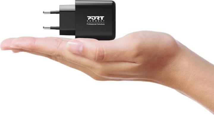 Actual product image Port Designs Alim USB 65W Techno GaN USB A + USB C sans câbles (65 W)