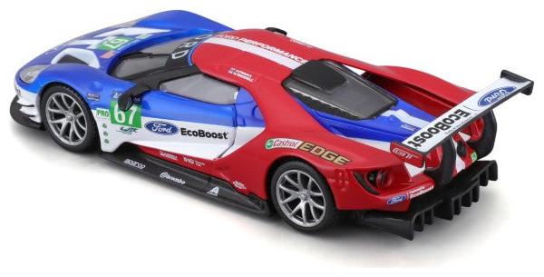Produktbild Bburago Diecast 1:32 Race in Acrylic Box Ford GT Race Car 2017 Ages 5+ 18-41158