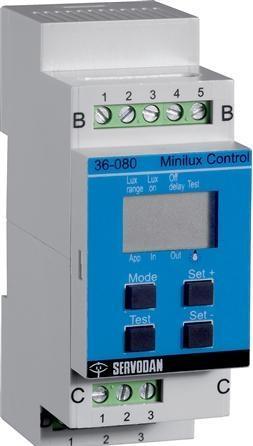 Actual product image Servodan NIKO Minilux control display 3..30 K lux 24 V DC