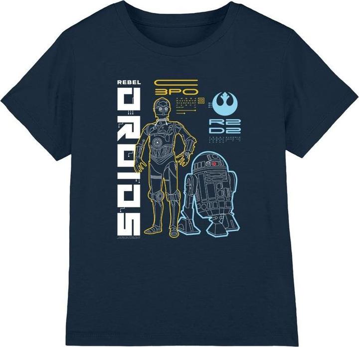 Immagine prodotto Star Wars Rebel Droids Maglietta Bambini (140)